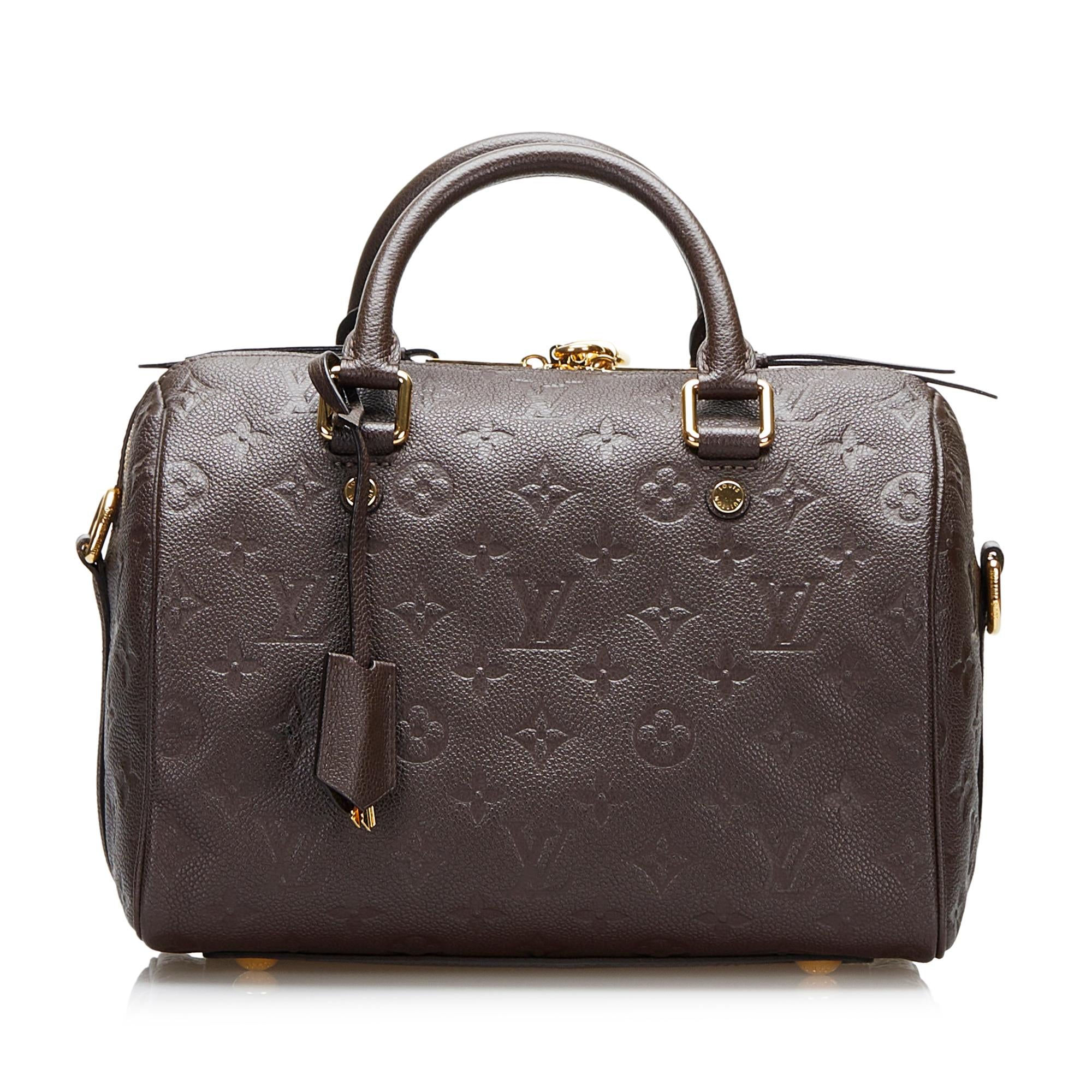 Louis Vuitton Monogram Empreinte Speedy Bandouliere 25 (SHG-5xN2SW)