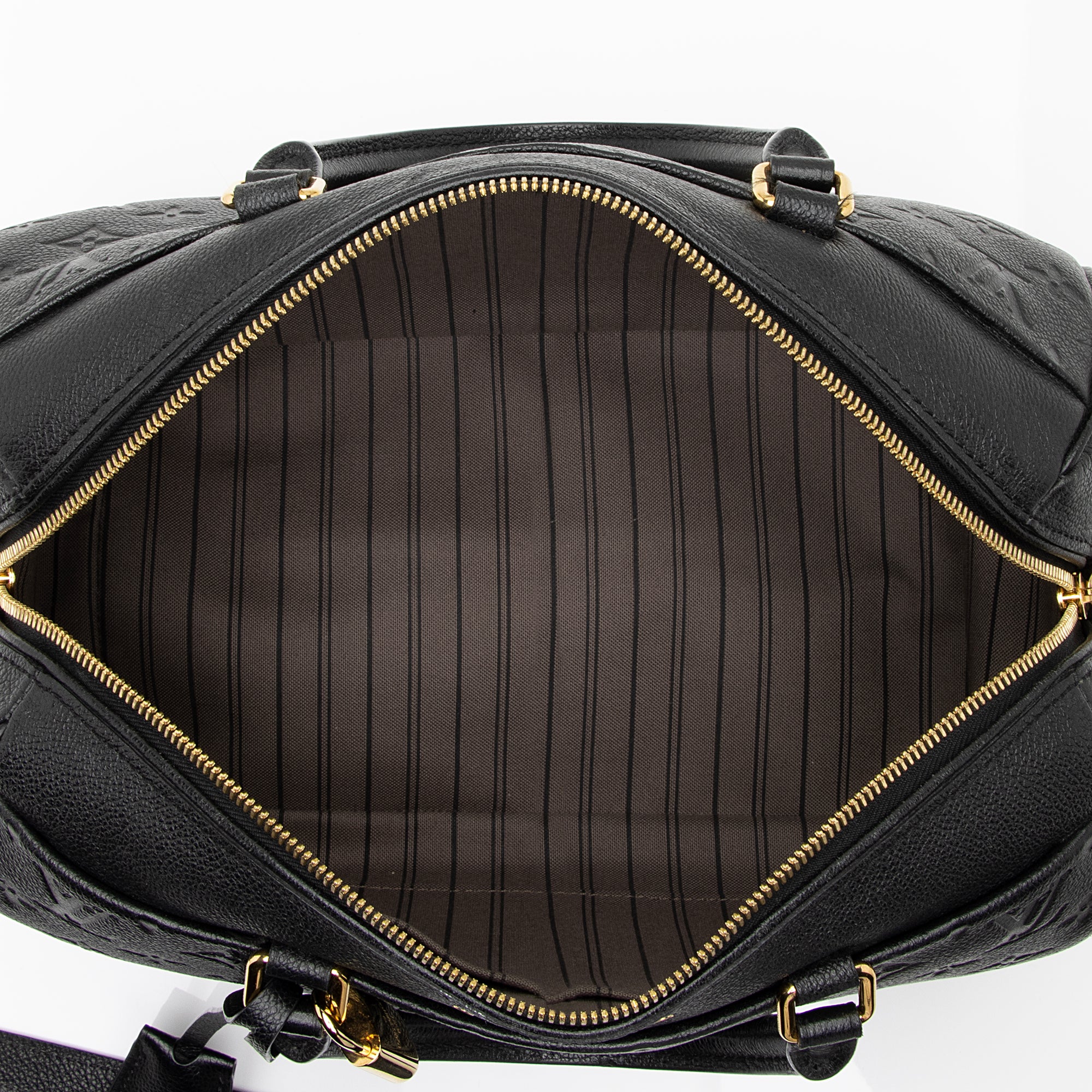 Louis Vuitton Monogram Empreinte Speedy Bandouliere 30 NM Satchel (SHF-UzN7iO)