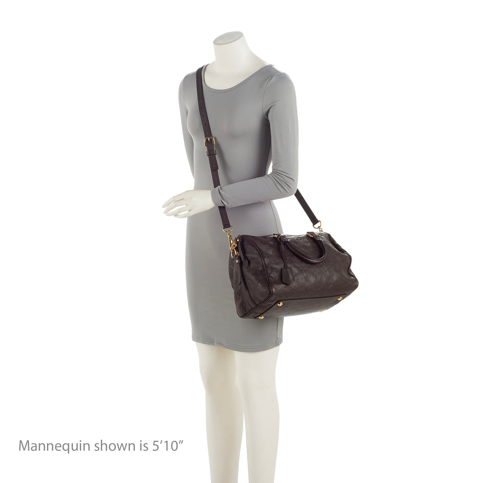 Louis Vuitton Monogram Empreinte Speedy Bandouliere 30 Satchel (SHF-23588)