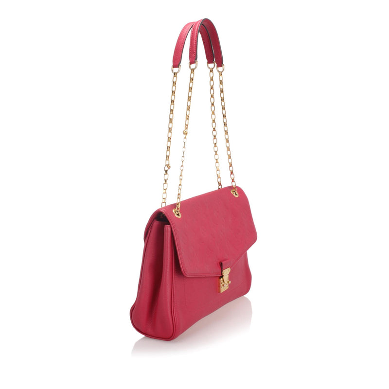 Louis Vuitton - Authenticated Saint-Germain Handbag - Leather Red Plain for Women, Very Good Condition