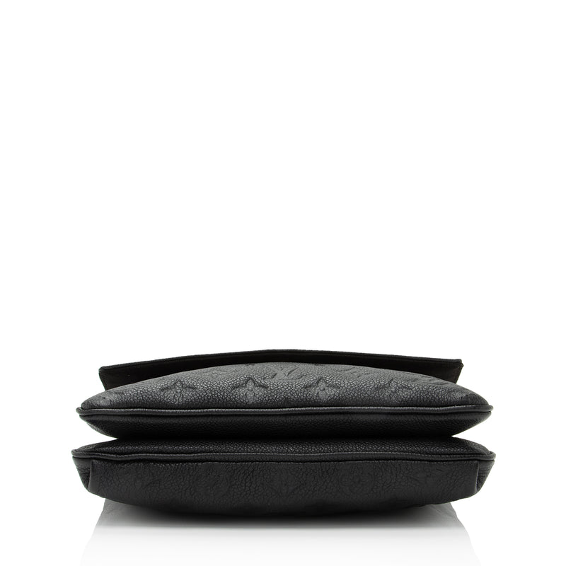Louis Vuitton Twice Empreinte Black Leather Bag