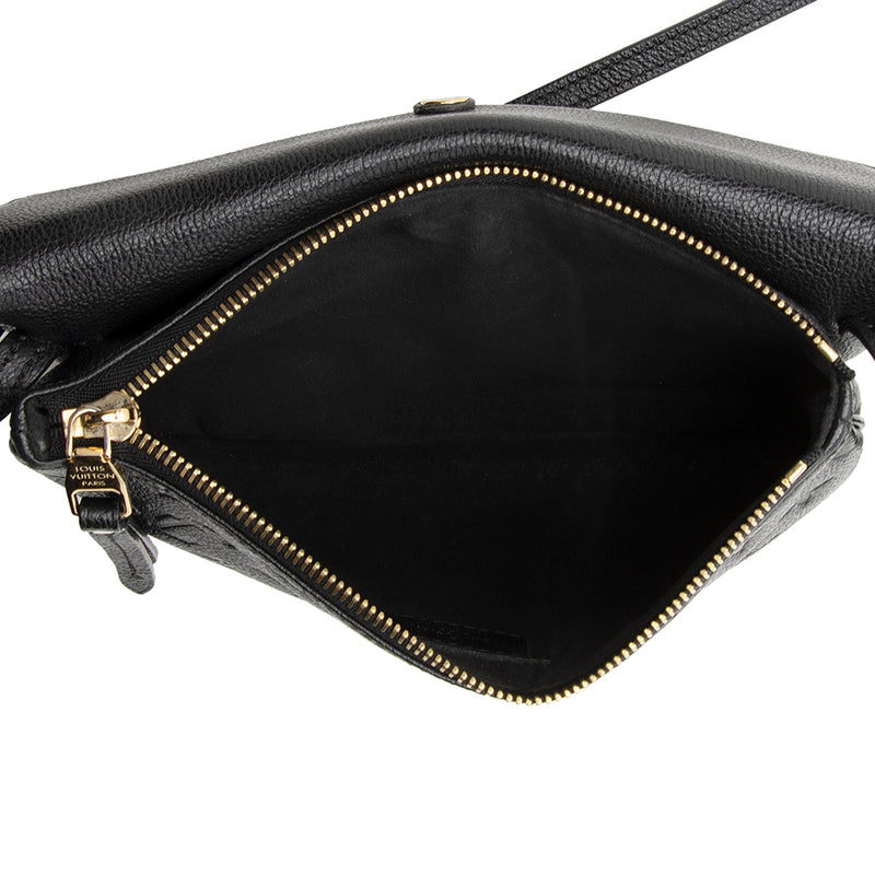 Louis Vuitton Monogram Empreinte Leather Black Noir Twice/Twinset Cros –  Bagaholic