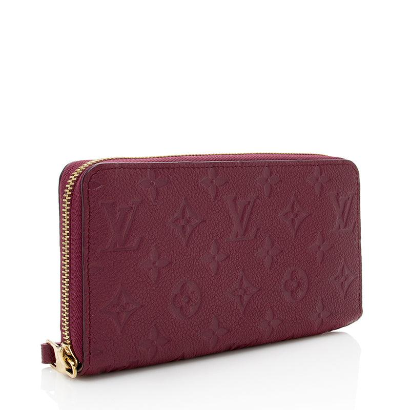 Louis Vuitton Pink Empreinte Ab Zippy Wallet