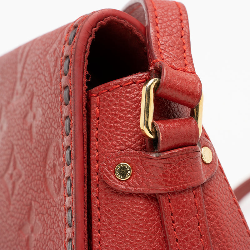Louis Vuitton LV Empreinte Felicie Pochette Crossbody Scarlet Red