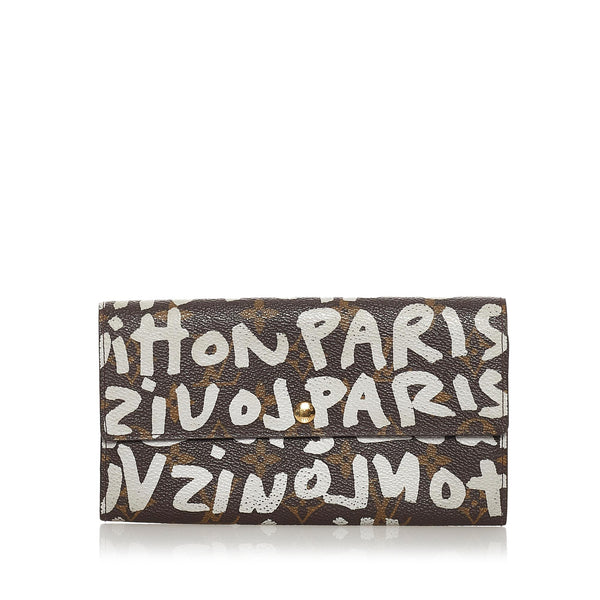 Louis Vuitton Monogram Graffiti Stephen Sprouse Long Wallet (SHG-33739)