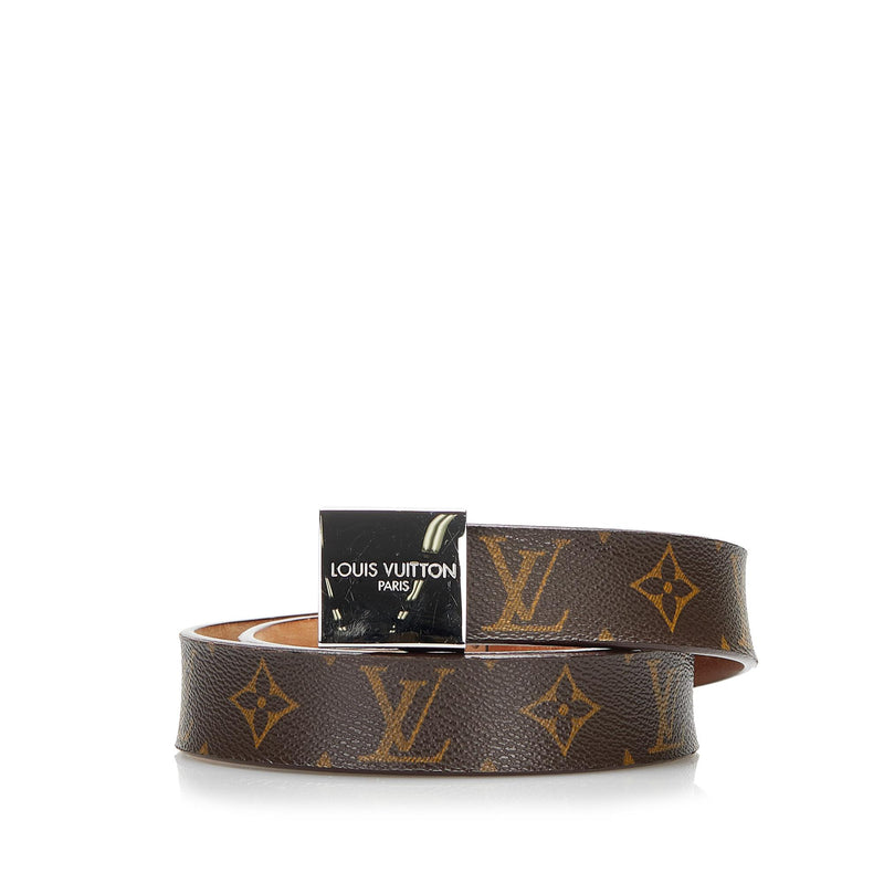 Louis Vuitton - Authenticated Belt - Cloth Brown Plain for Men, Very Good Condition
