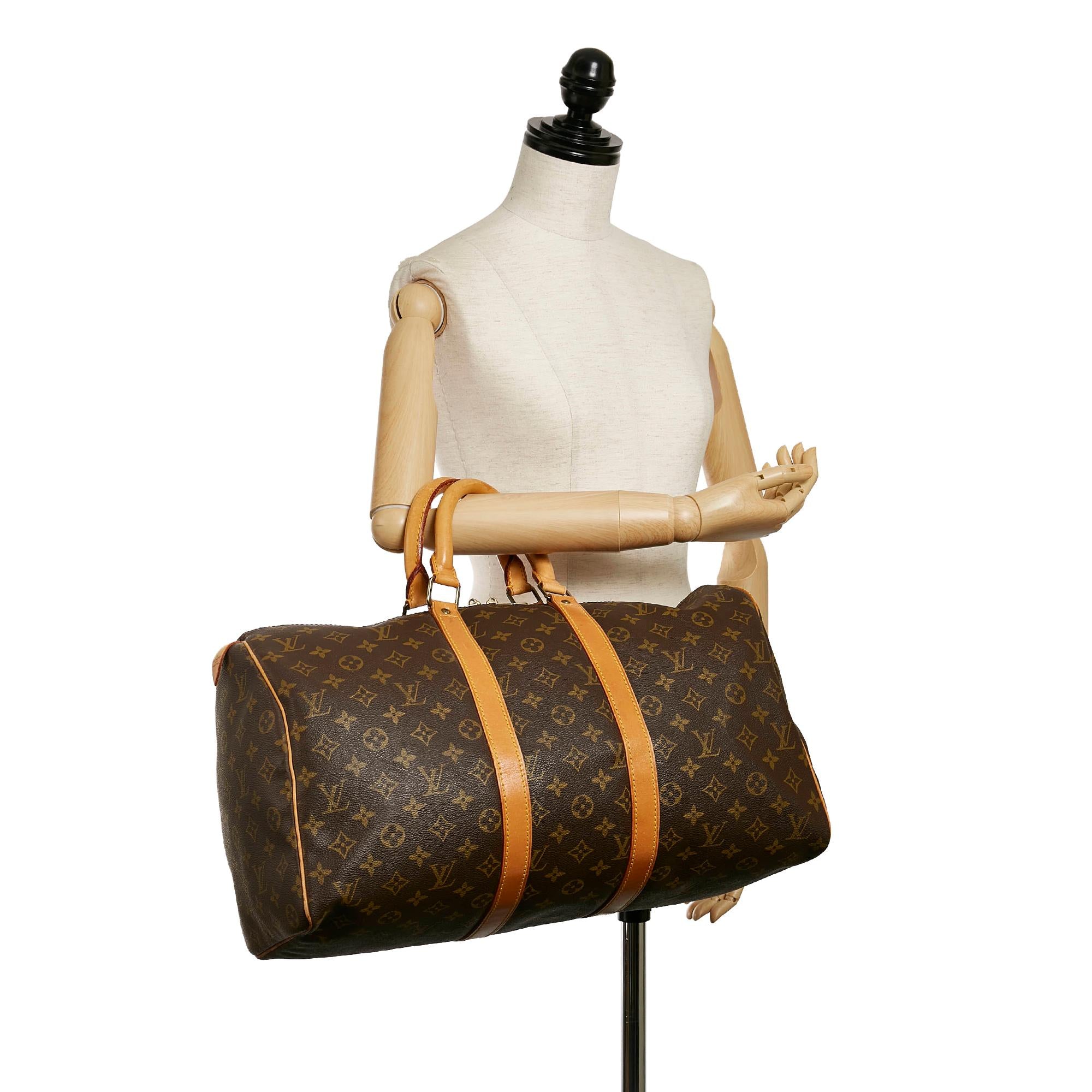 Louis Vuitton Monogram Keepall 45 (SHG-31604)
