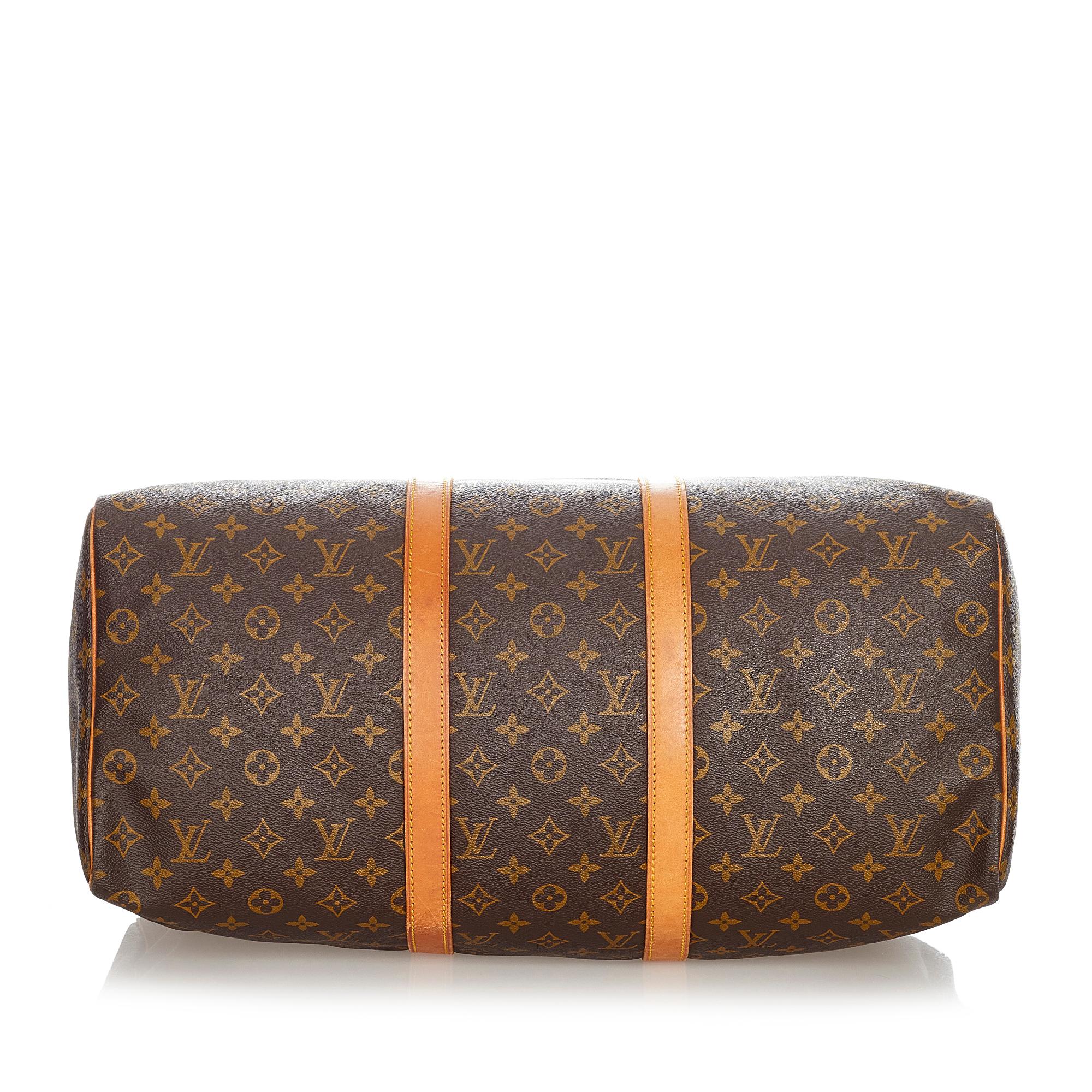 Louis Vuitton Monogram Keepall 55 (SHG-23043)