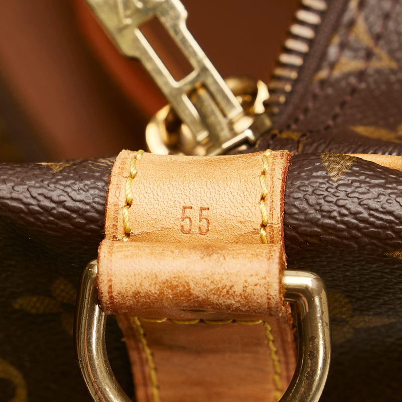 Louis Vuitton Monogram Keepall Bandouliere 55 (SHG-35667)