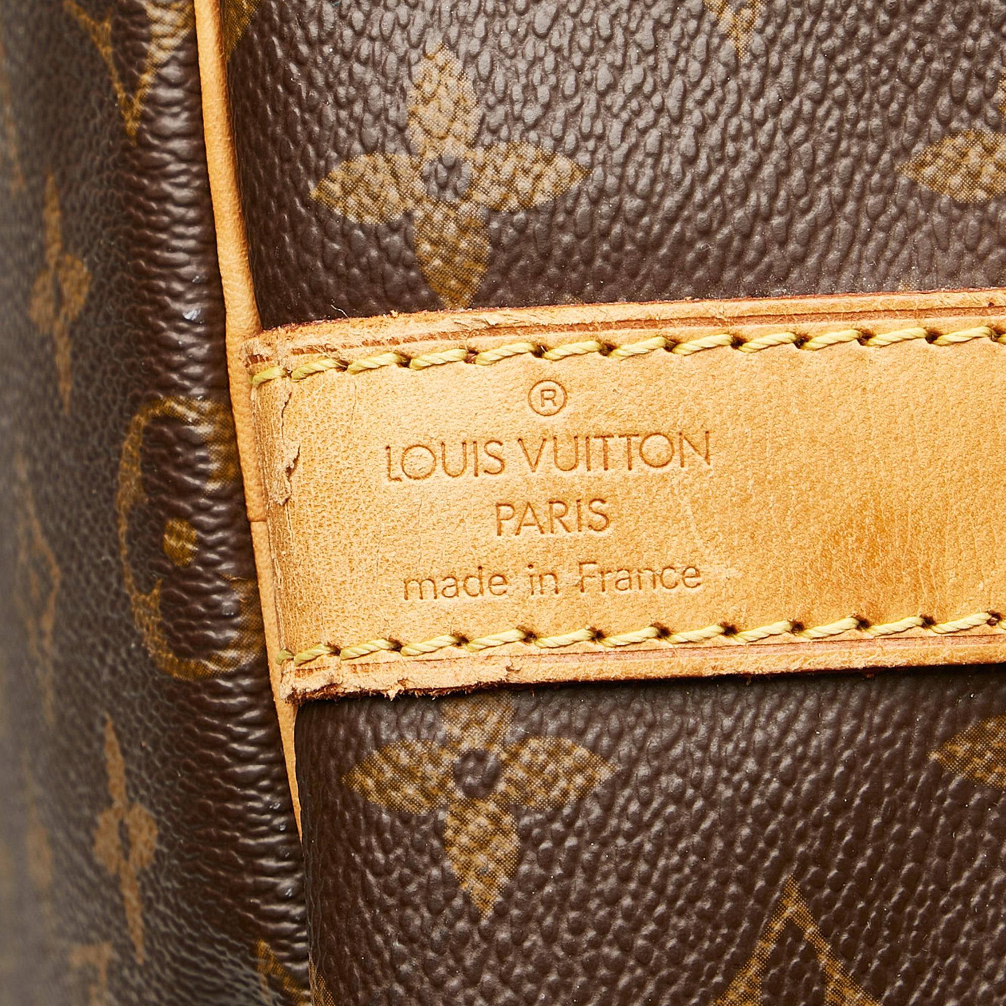 Louis Vuitton Monogram Keepall Bandouliere 55 (SHG-35829)