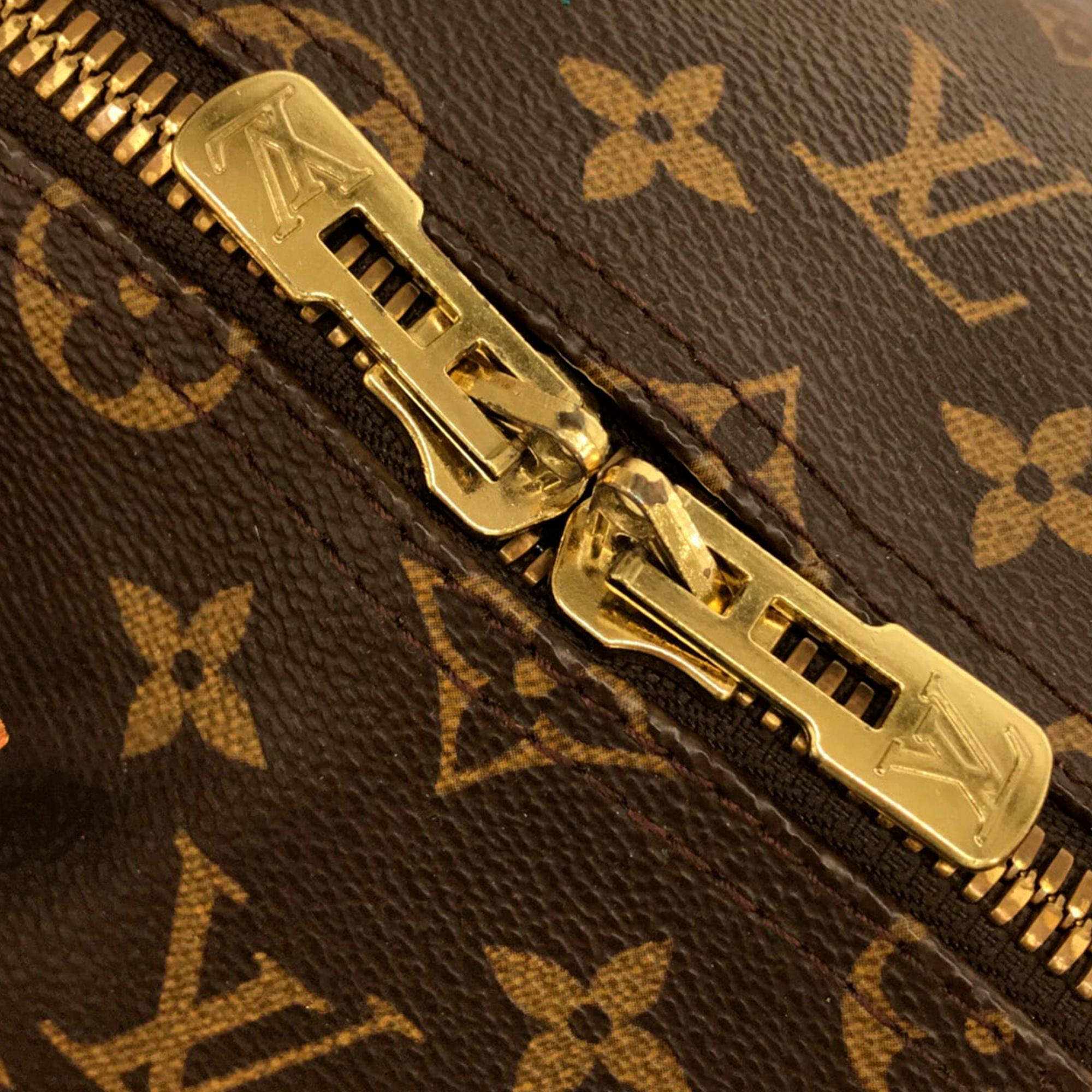 Louis Vuitton Monogram Keepall Bandouliere 55 (SHG-36871)