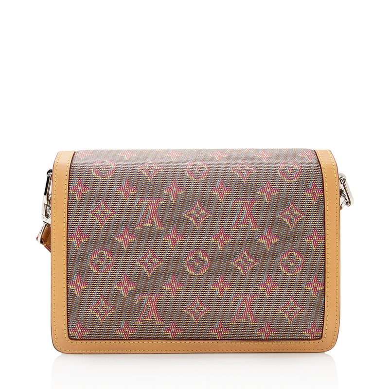 Louis+Vuitton+Daphne+Shoulder+Bag+MM+Brown+Leather+Monogram+