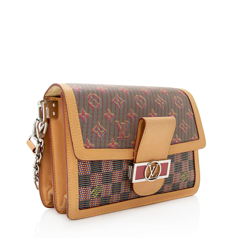 Louis Vuitton Taurillon Leather Dauphine MM Shoulder Bag (SHF