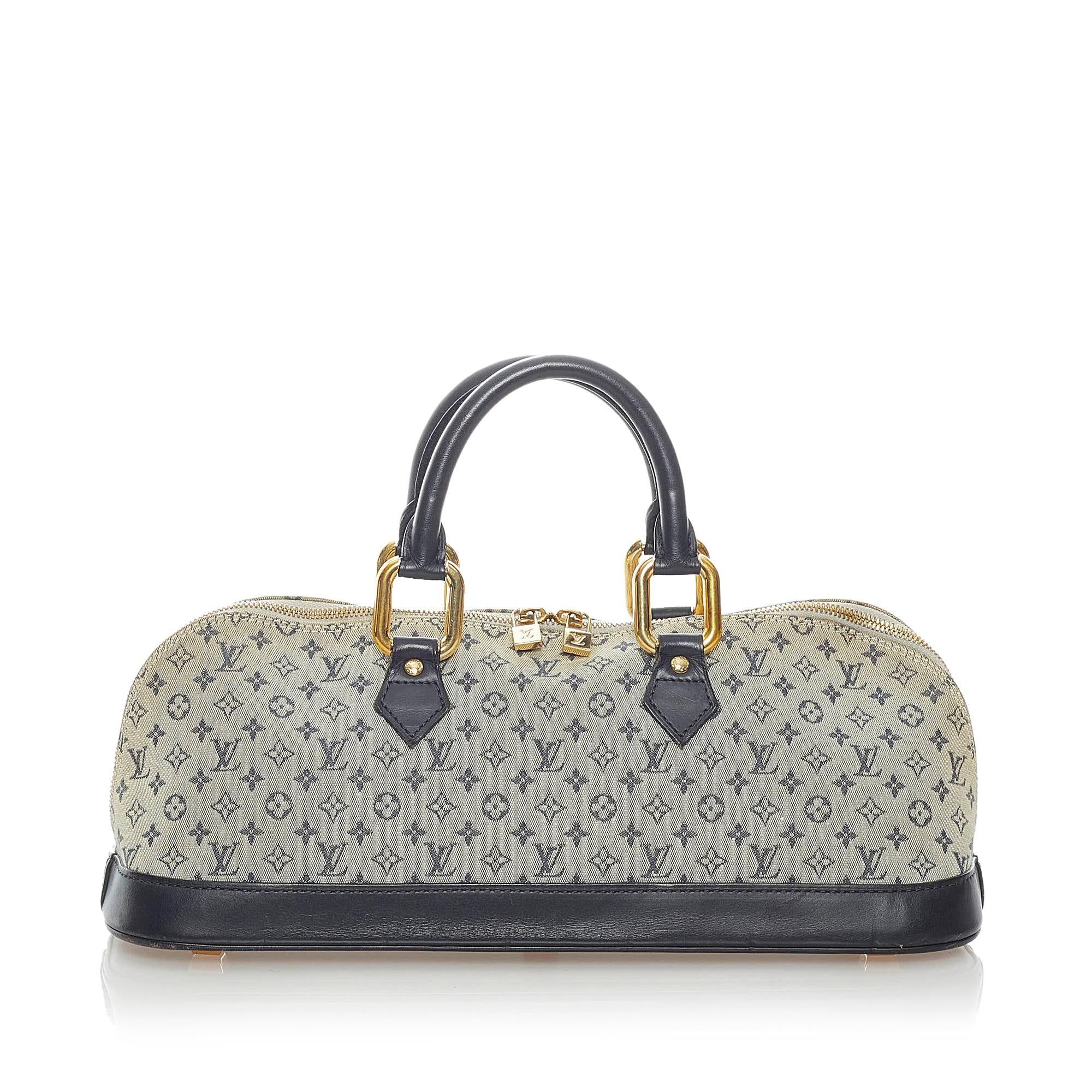 Louis Vuitton Monogram Mini Lin Alma Long Handbag (SHG-32439)