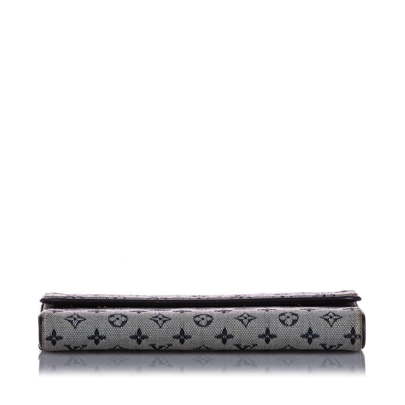 Louis Vuitton Monogram Mini Lin Porte Tresor International Wallet (SHG-37823)