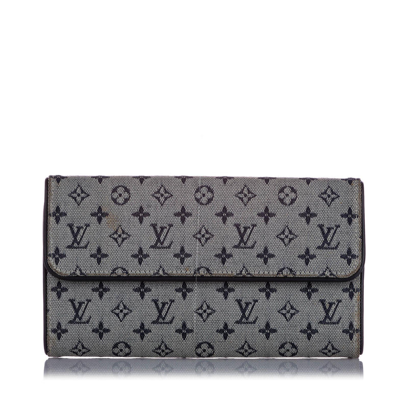 Louis Vuitton Monogram Mini Lin Porte Tresor International Wallet (SHG-37823)