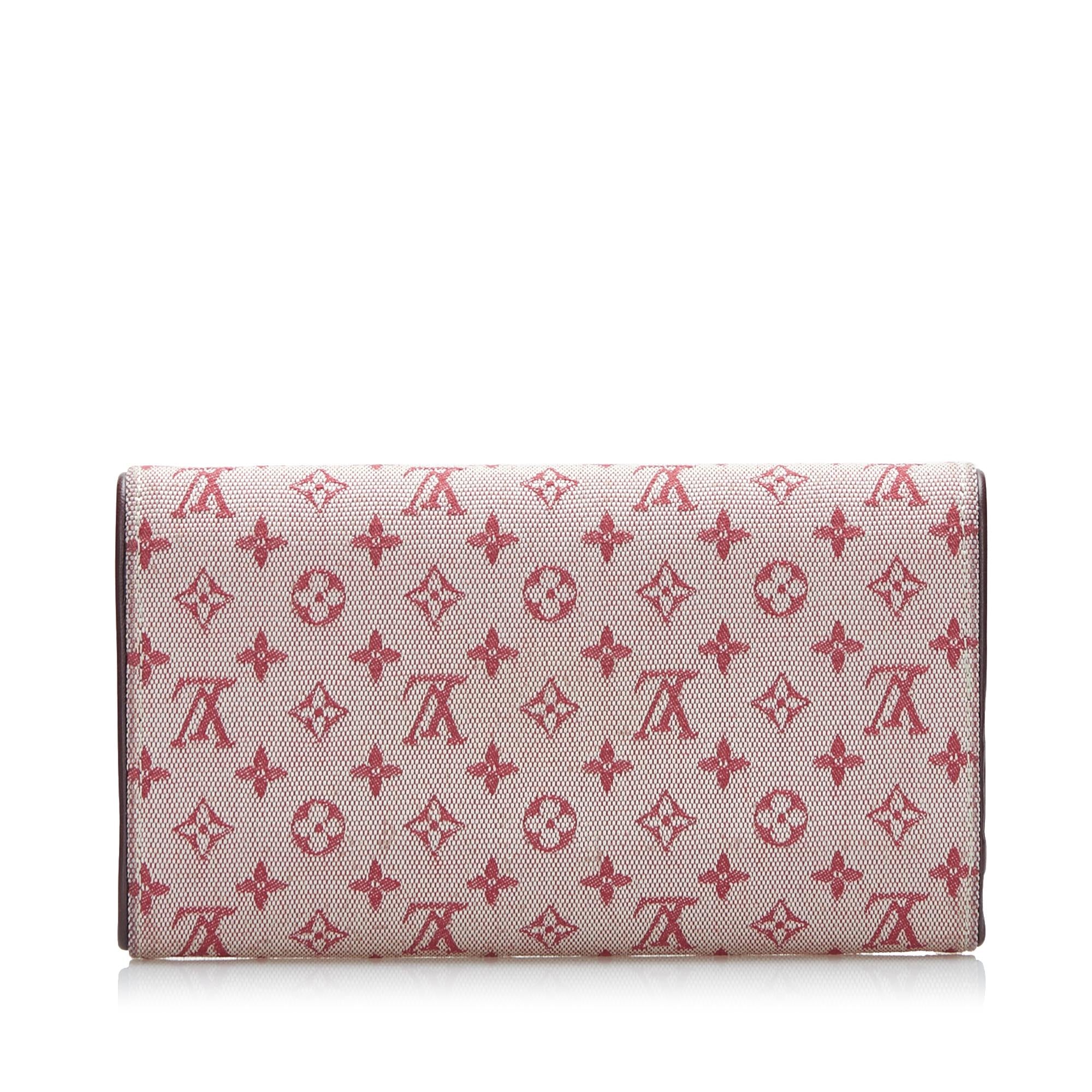 Louis Vuitton Monogram Mini Lin Porte Tresor International (SHG-37866)