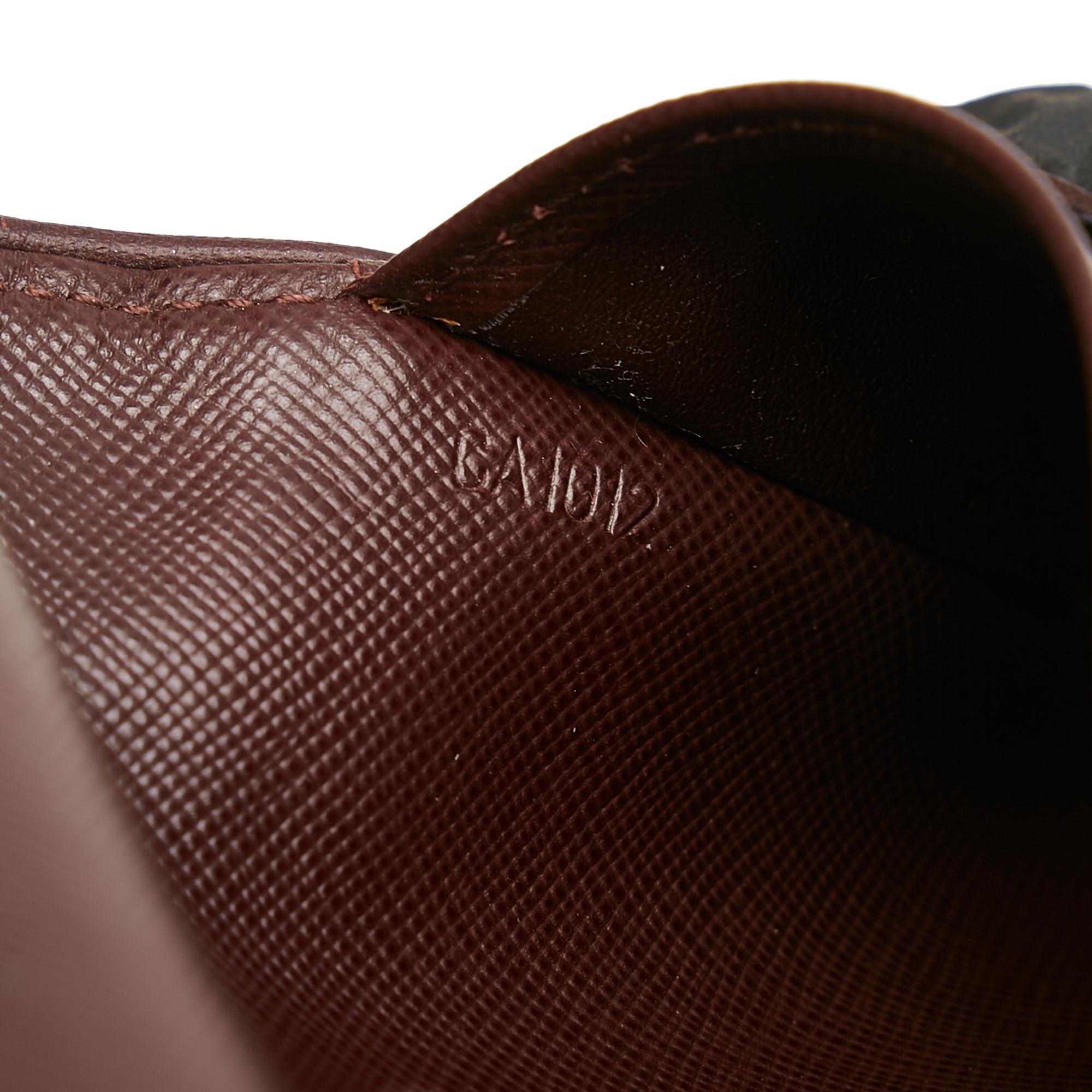 Louis Vuitton Monogram Mini Lin Porte Tresor International (SHG-37866)