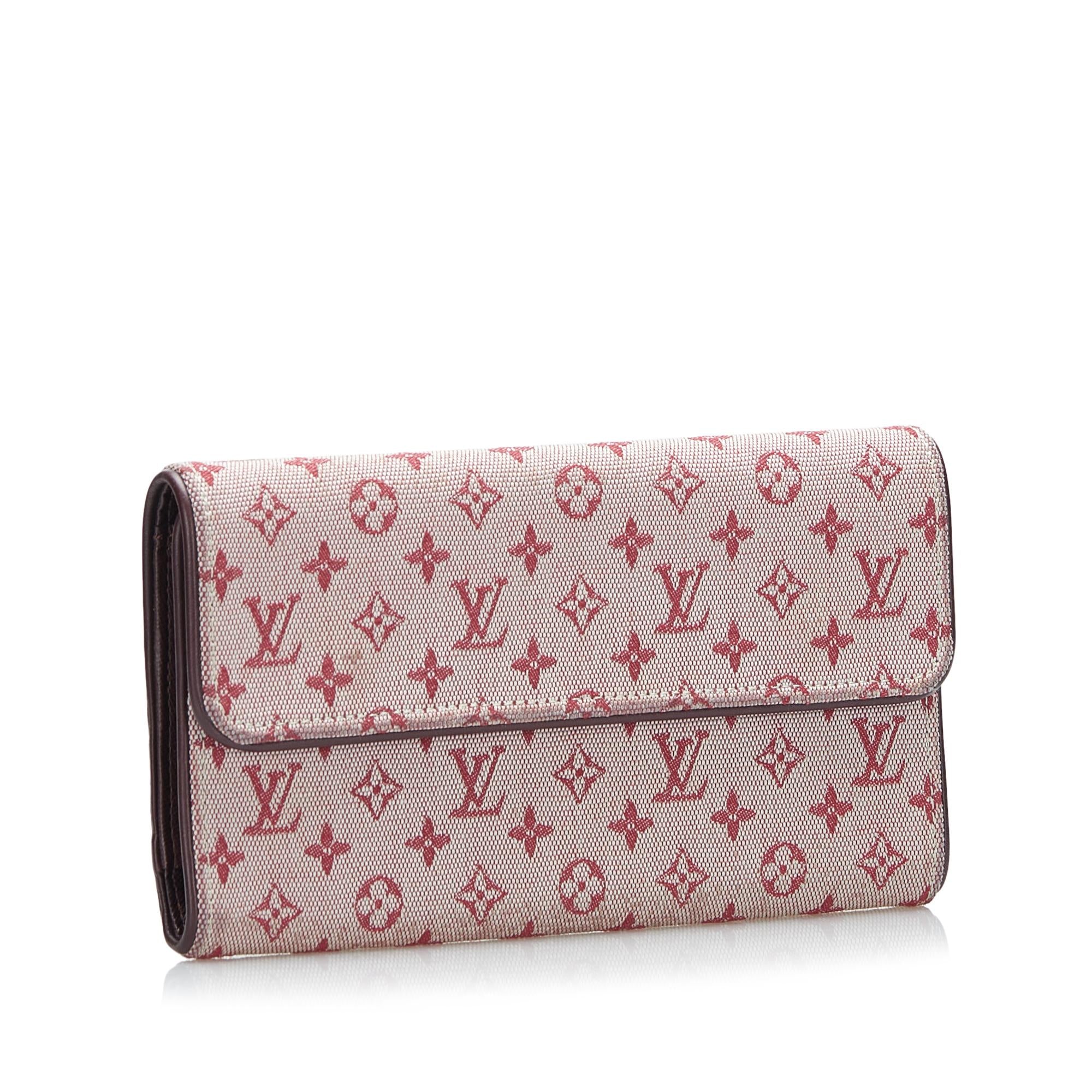 Louis Vuitton Monogram Mini Lin Porte Tresor International (SHG-37866)