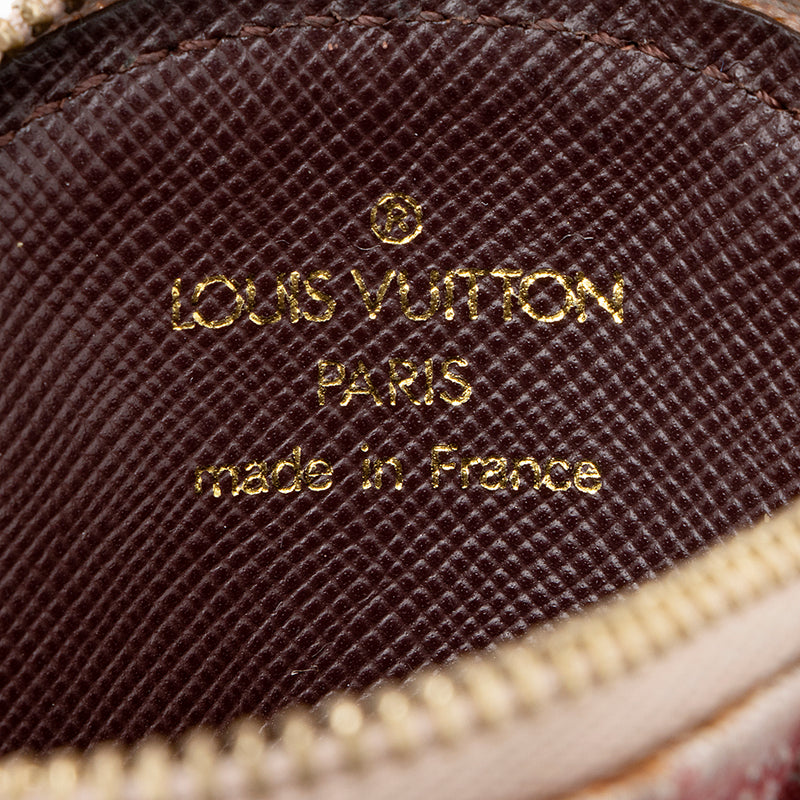 Louis Vuitton Rare Beige x Grey Mini Lin Croisette Round Coin