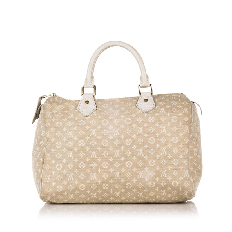 Louis Vuitton - Authenticated Speedy Handbag - Cloth Beige for Women, Never Worn