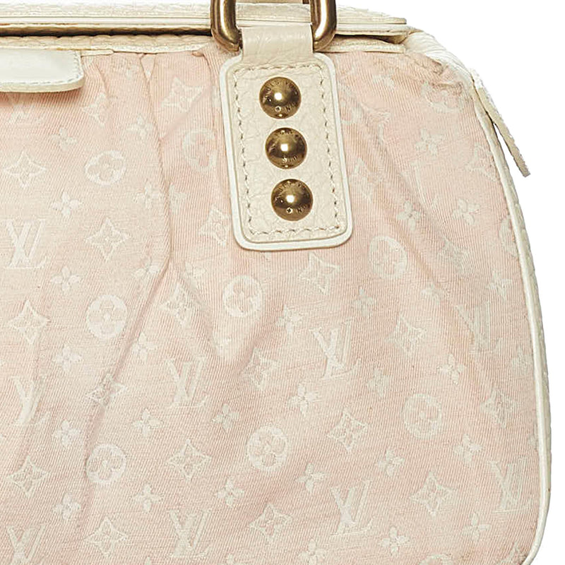 Louis Vuitton Monogram Rose Mini Lin Trapeze PM Speedy Boston Bag