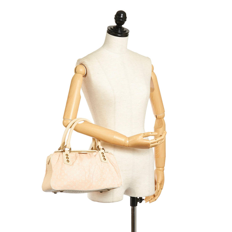 Louis Vuitton Monogram Rose Mini Lin Trapeze PM Speedy Boston Bag 1LV0308  Leather ref.569208 - Joli Closet