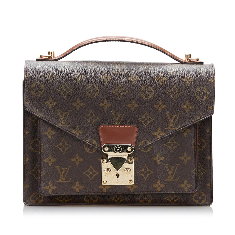 Louis Vuitton Brown Monogram Canvas Monceau Handbag