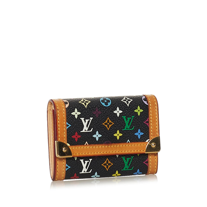 Louis Vuitton Monogram Multicolore Porte Monnaie Plat (SHG-34394