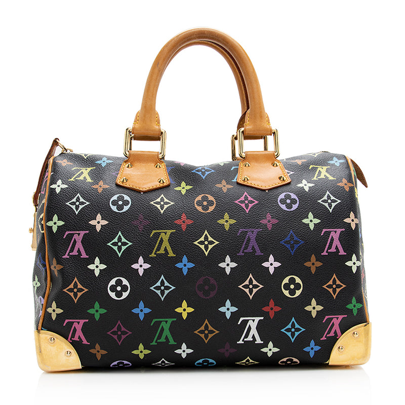 Louis Vuitton Multicolor Monogram Fabric And Patent Leather Suede