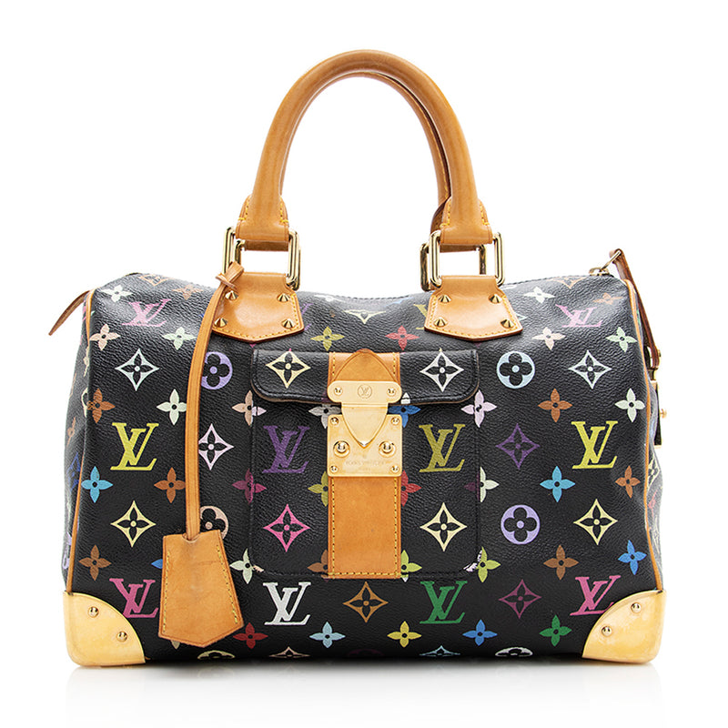Authentic Louis Vuitton Murakami Multicolor Monogram 30 Speedy Handbag
