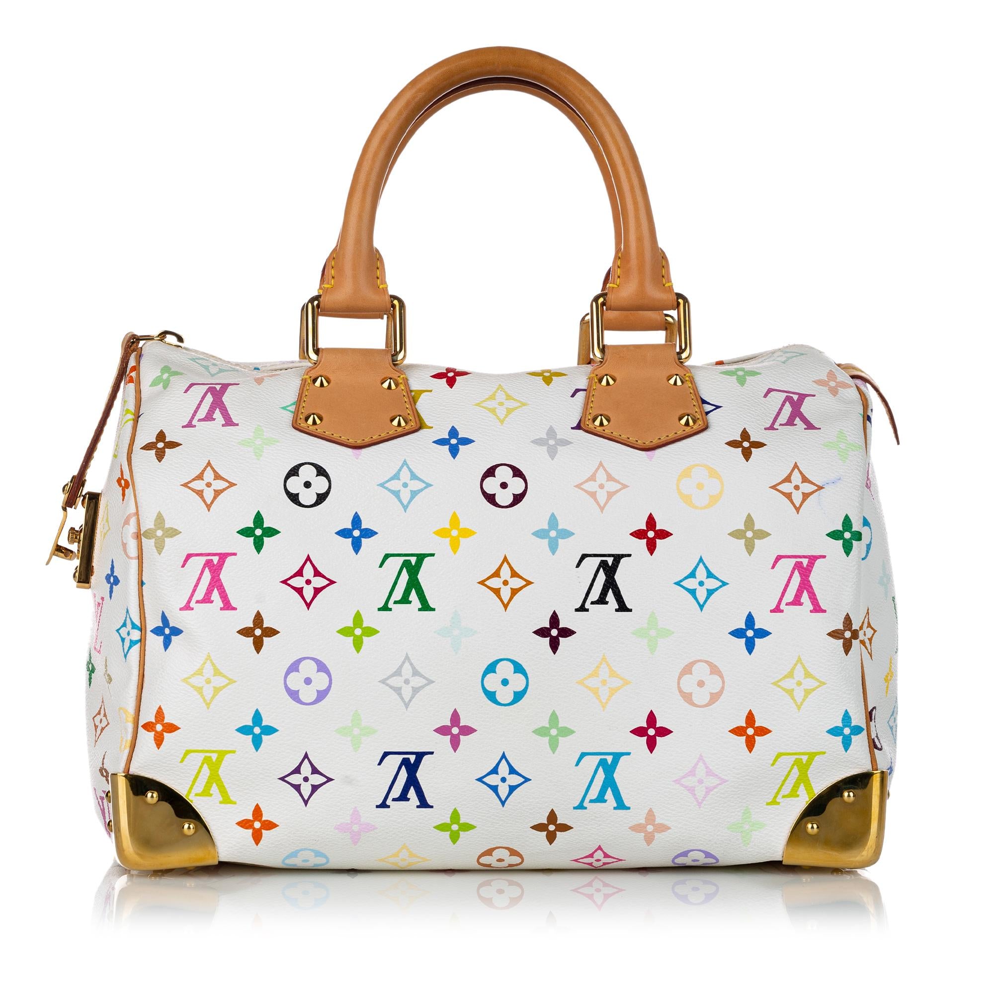 Louis Vuitton Monogram Multicolore Speedy 30 (SHG-30290)
