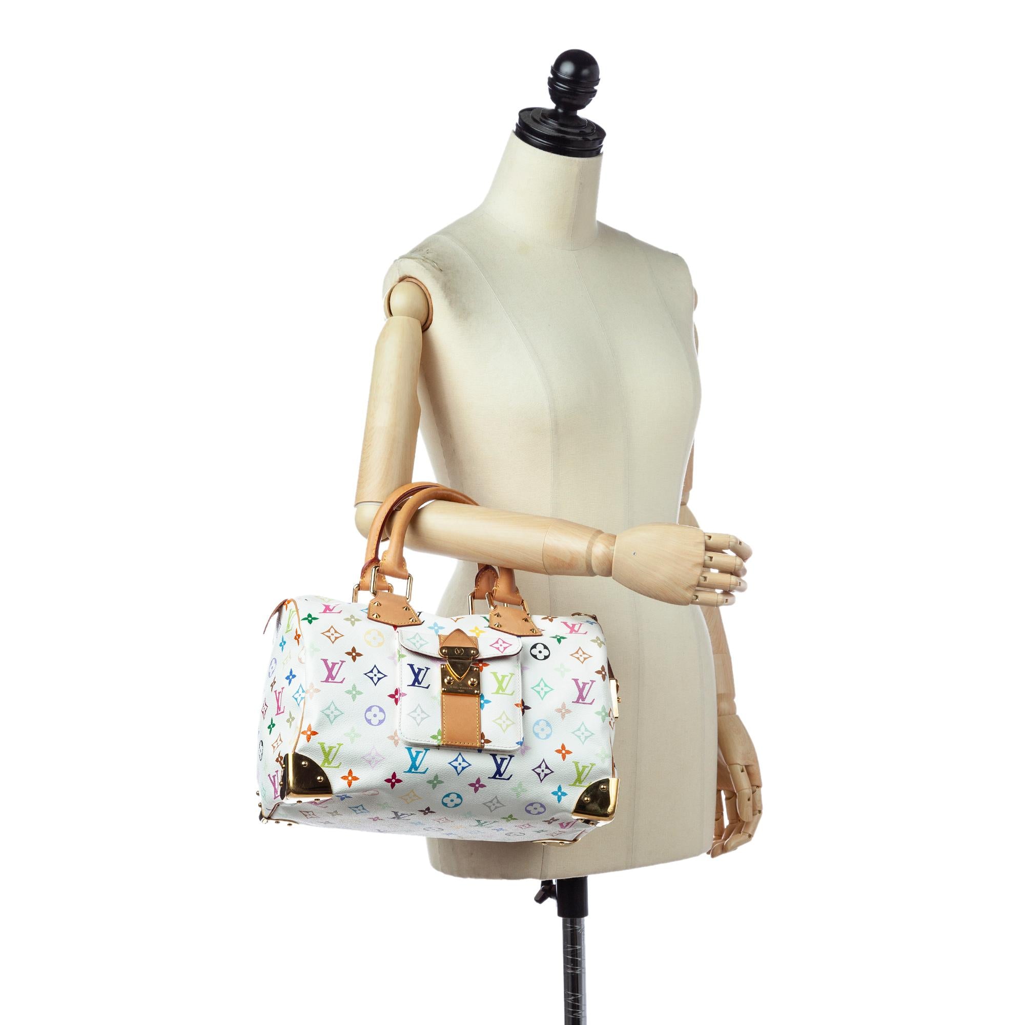 Louis Vuitton Monogram Multicolore Speedy 30 (SHG-30290)