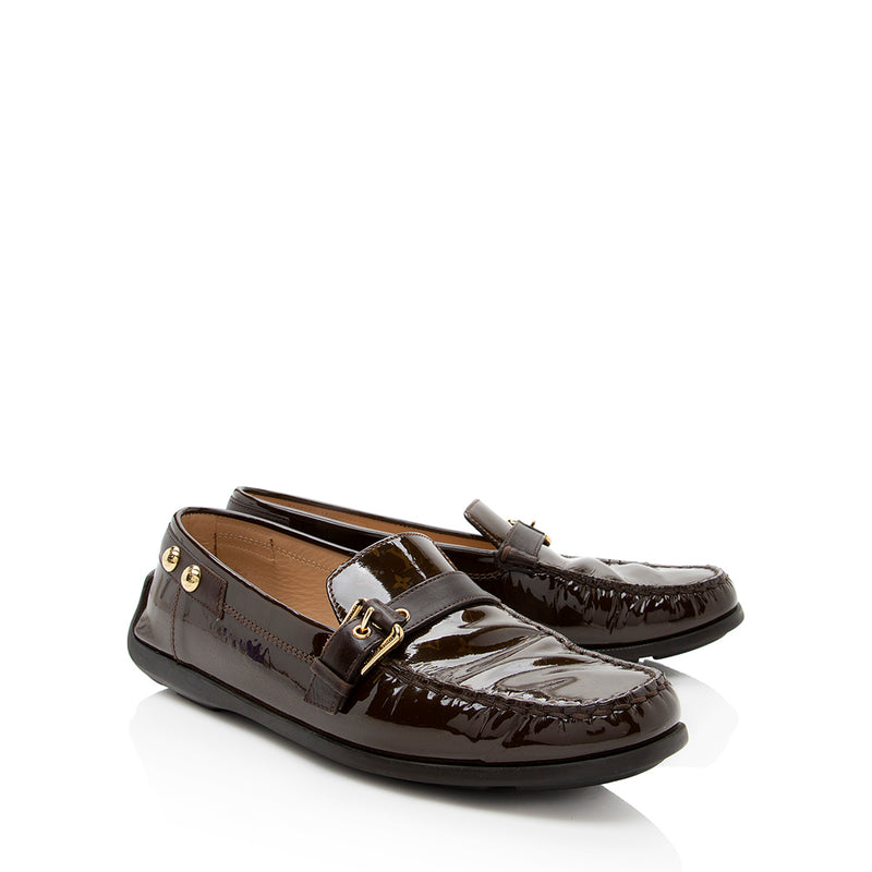 Louis Vuitton Monogram Patent Leather Loafers - Size 10 / 40 (SHF-18835)