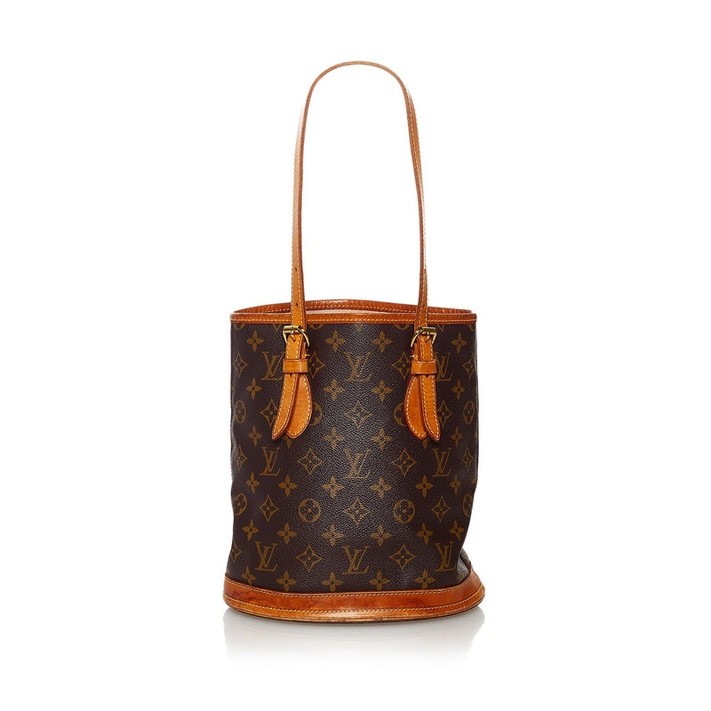 Louis Vuitton Monogram Petit Bucket Bag (SHG-31489)