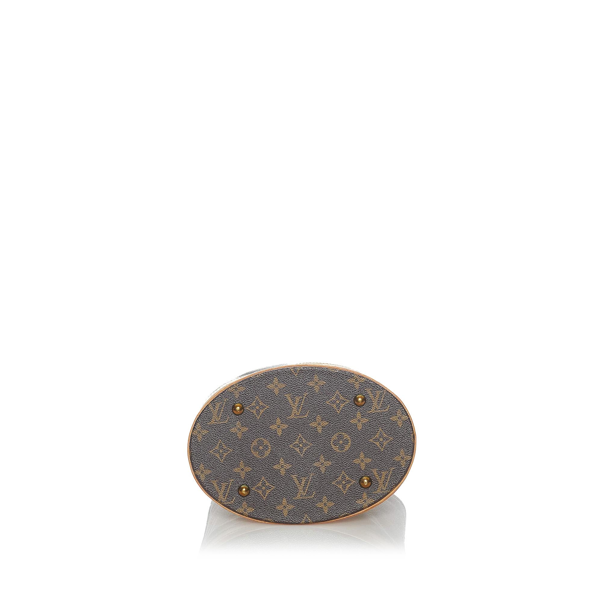 Louis Vuitton Monogram Petit Bucket Bag (SHG-32610)