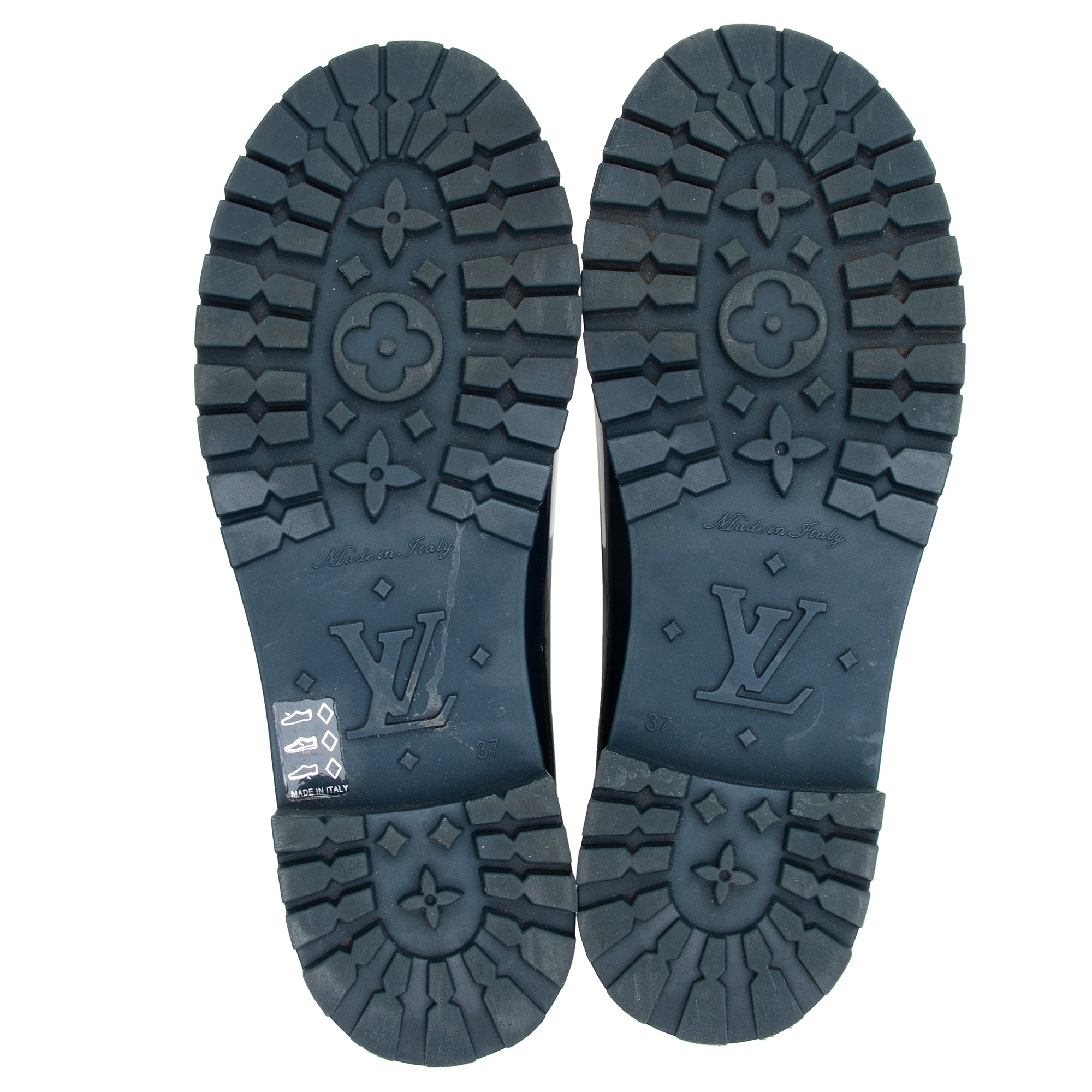 Louis Vuitton Monogram Rubber Rain Boots - Size 7 / 37 (SHF-103fGd)