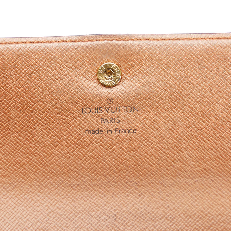 Louis Vuitton Monogram Sarah Long Wallet (SHG-37522)