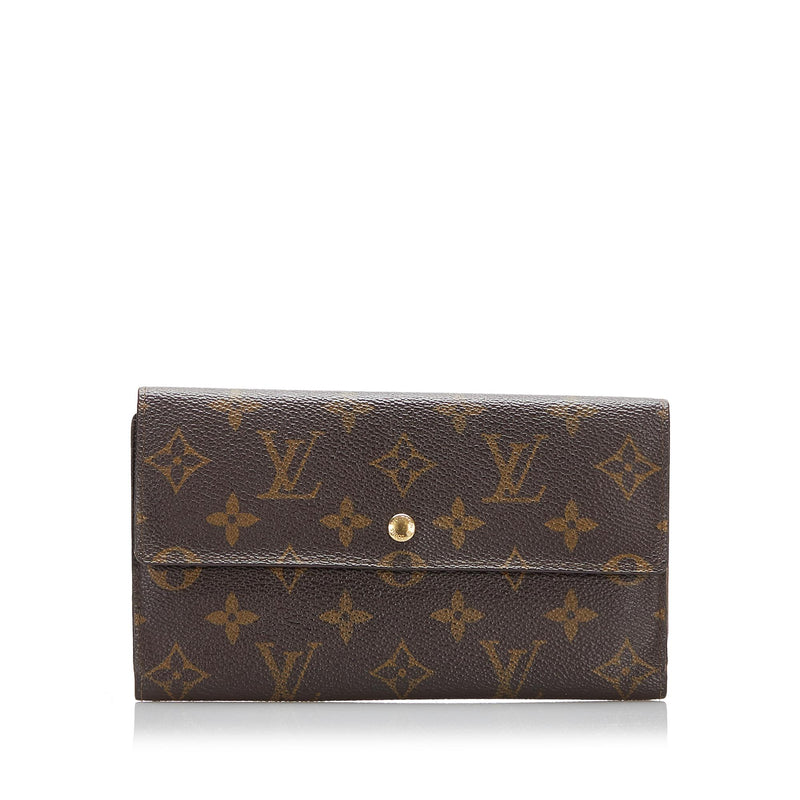 Louis Vuitton Monogram Sarah Long Wallet (SHG-37522)