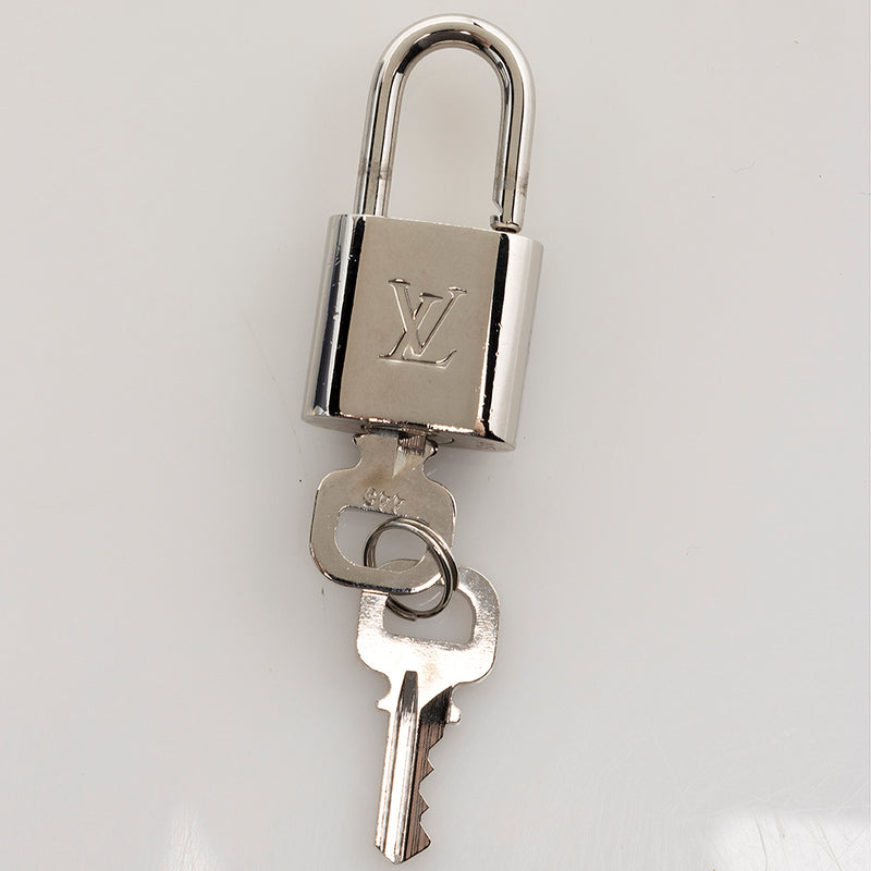 Louis Vuitton Authentic Luggage Tag Lock & Key Set