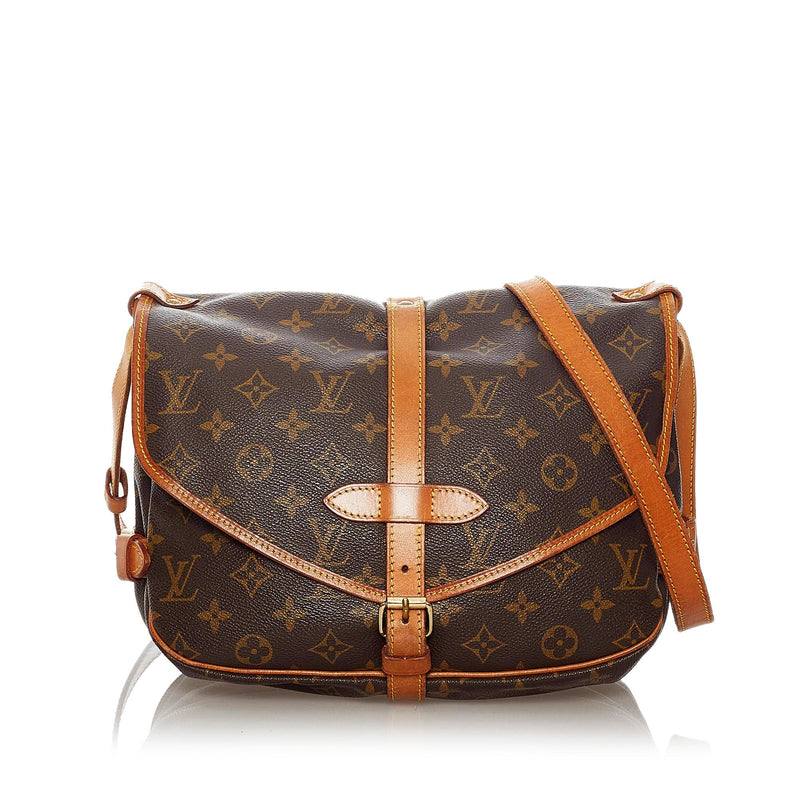 Pre-owned Authentic Louis Vuitton Saumur 30 Monogram Crossbody Bag