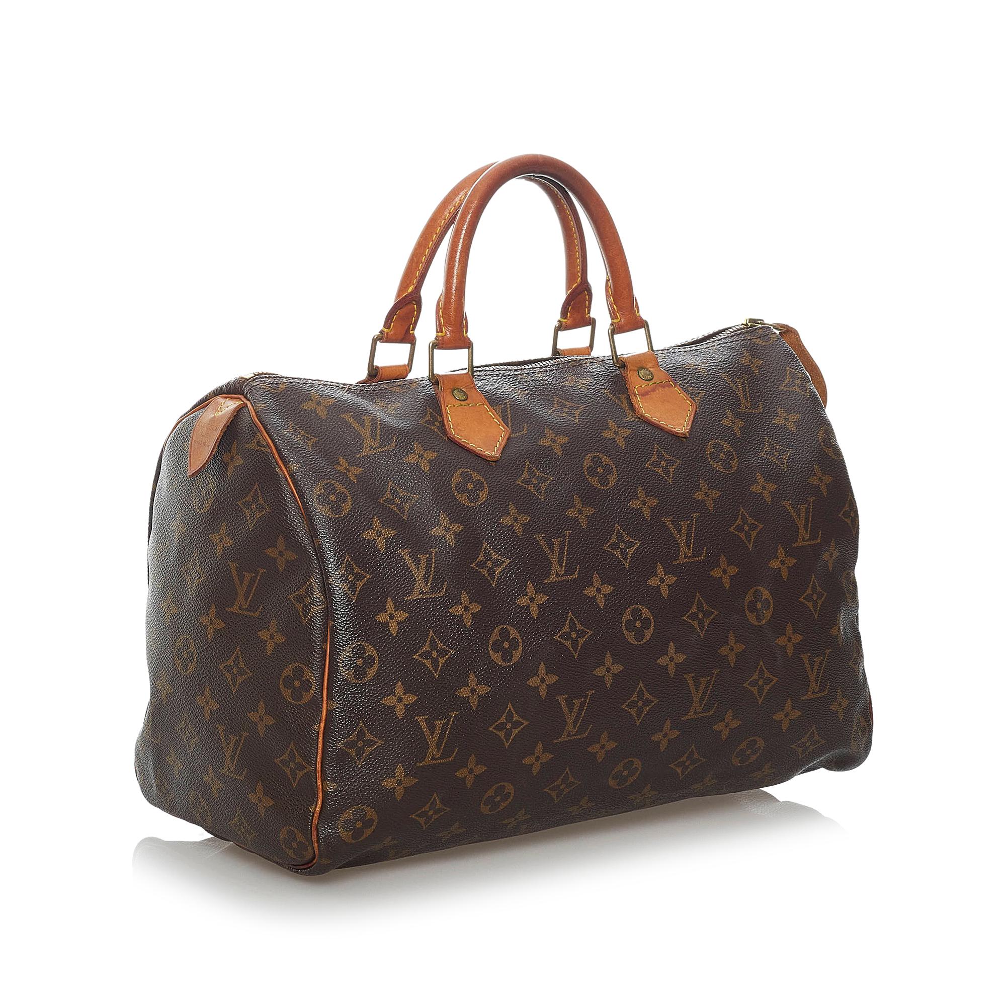 Louis Vuitton Monogram Speedy 35 (SHG-29660)