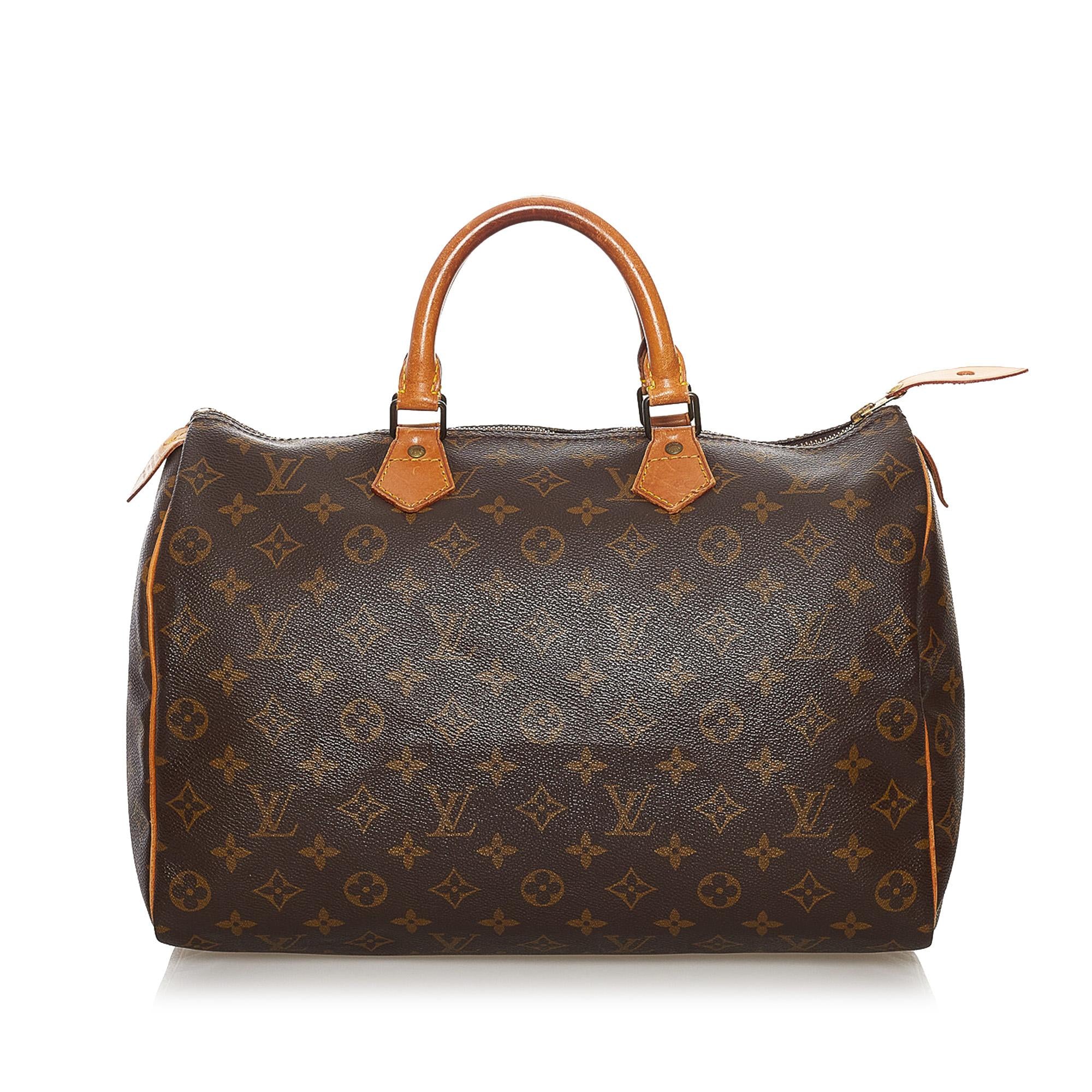 Louis Vuitton Monogram Speedy 35 (SHG-34706)
