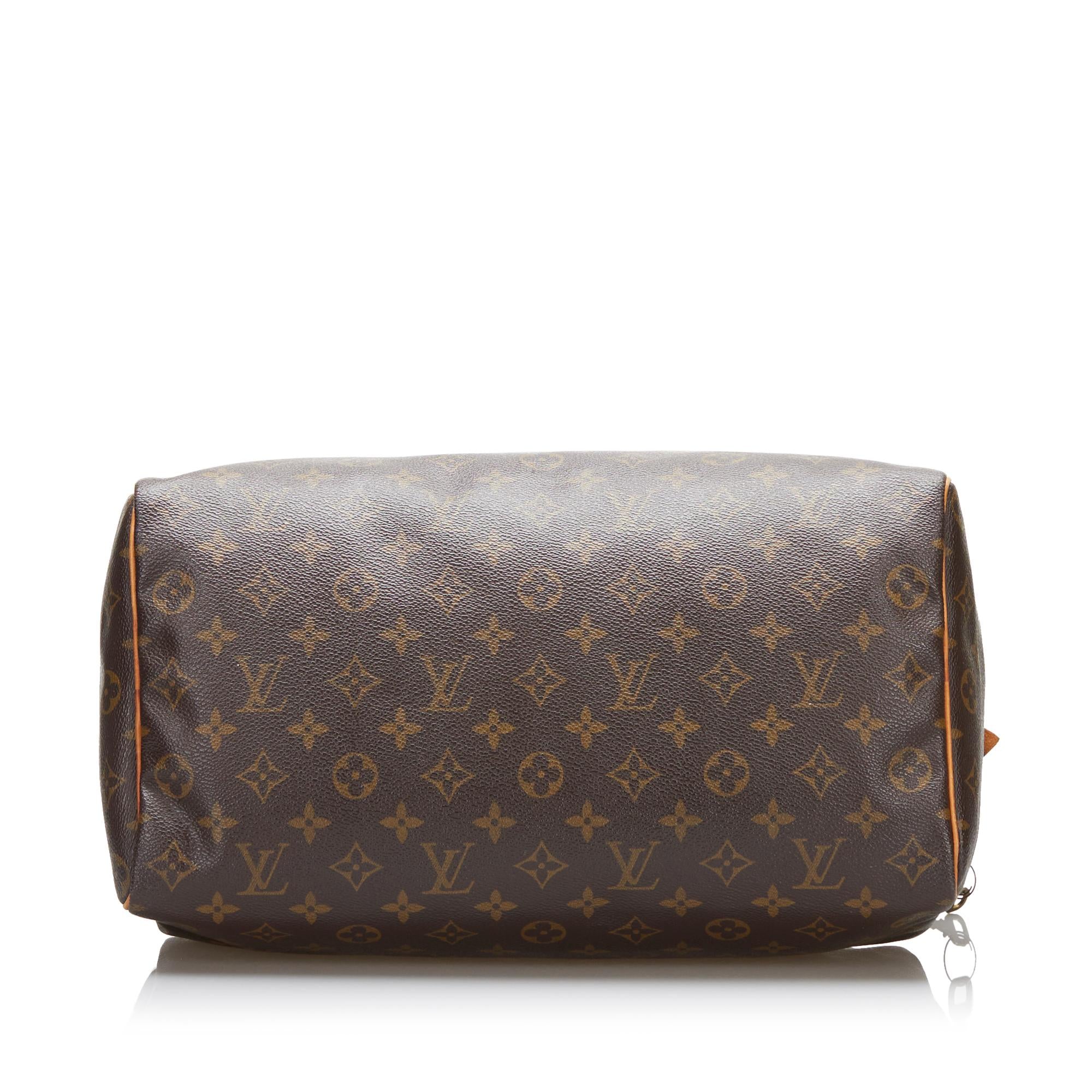 Louis Vuitton Monogram Speedy 35 (SHG-35293)