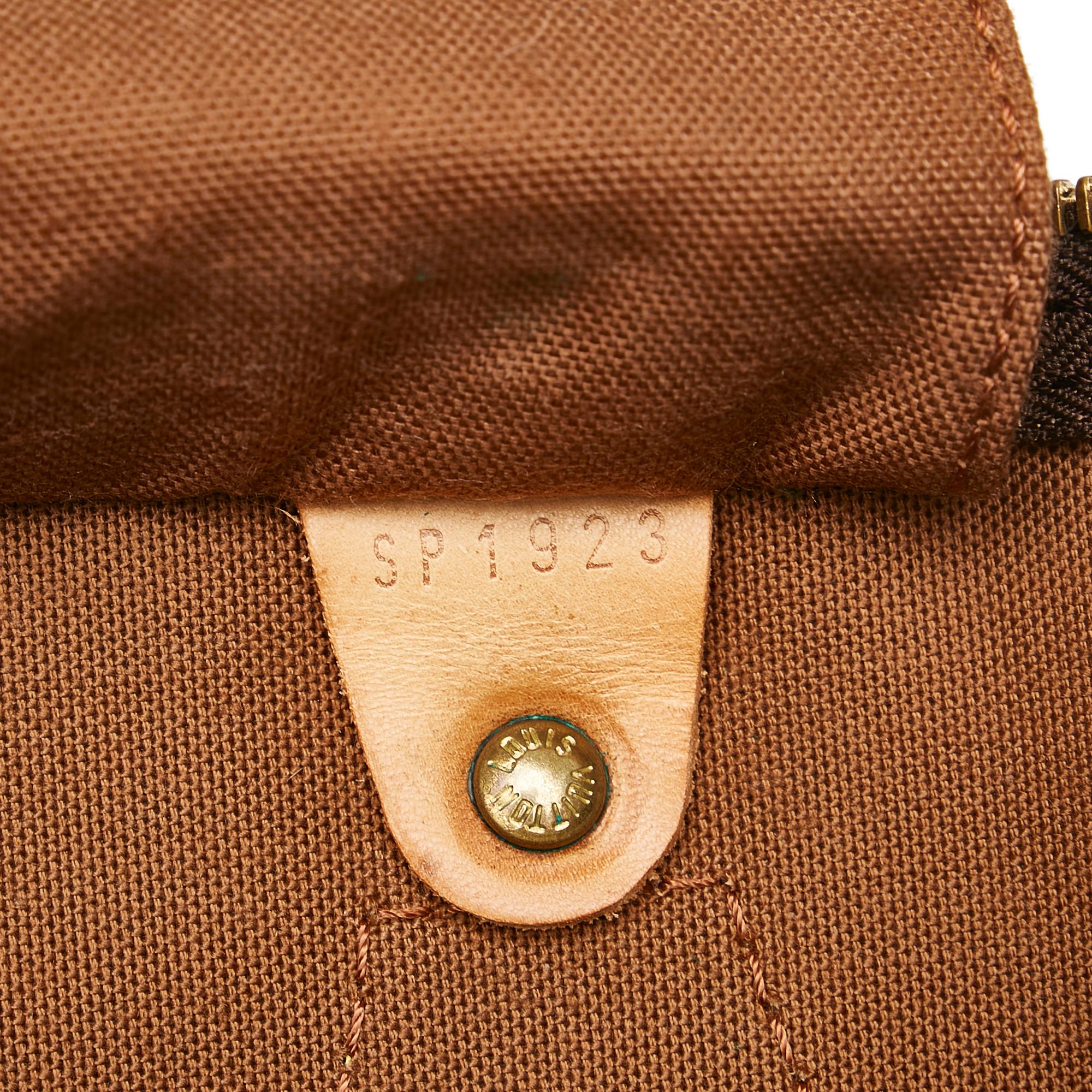 Louis Vuitton Monogram Speedy 35 (SHG-35552)