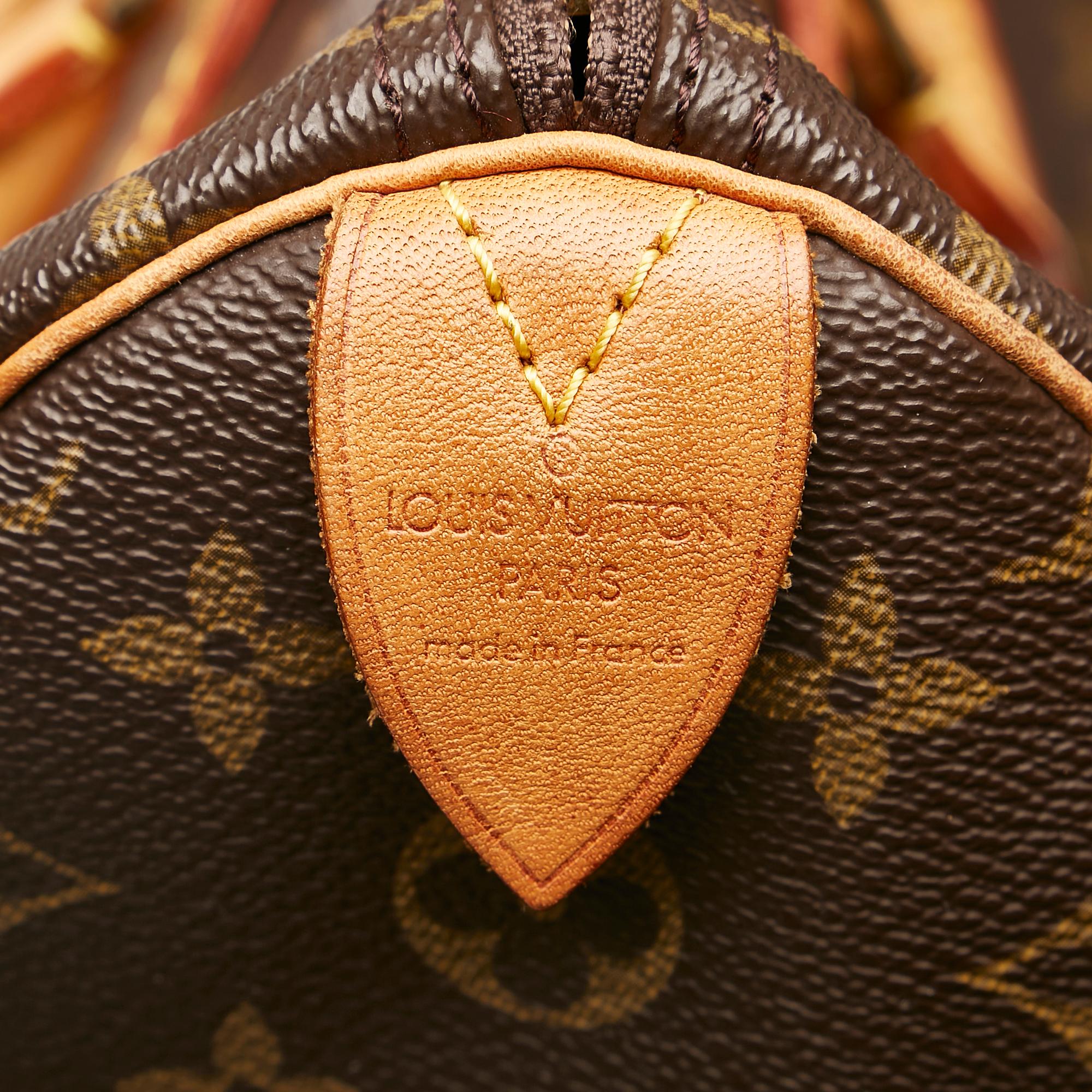 Louis Vuitton Monogram Speedy 35 (SHG-35552)