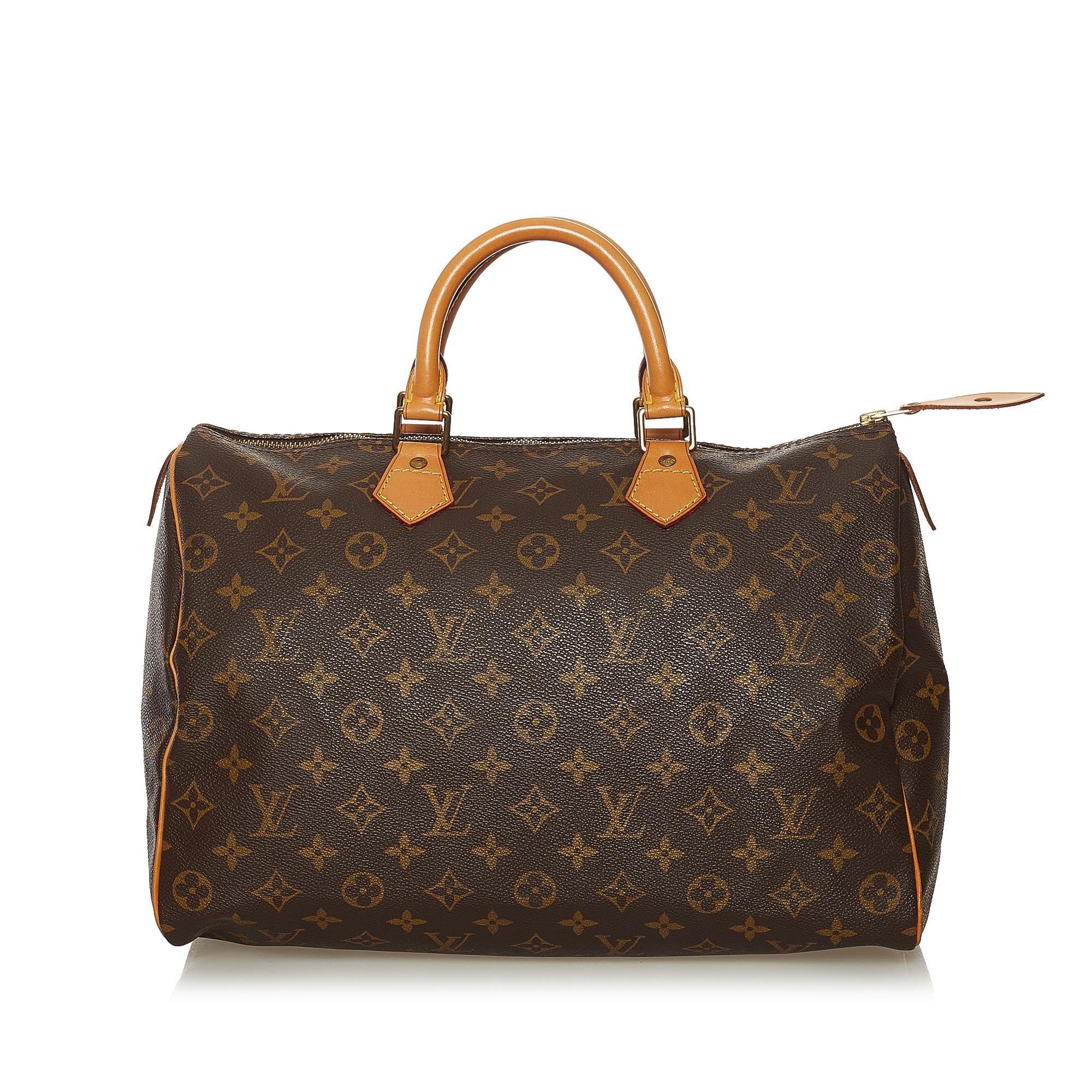 Louis Vuitton Monogram Speedy 35 (SHG-35830)