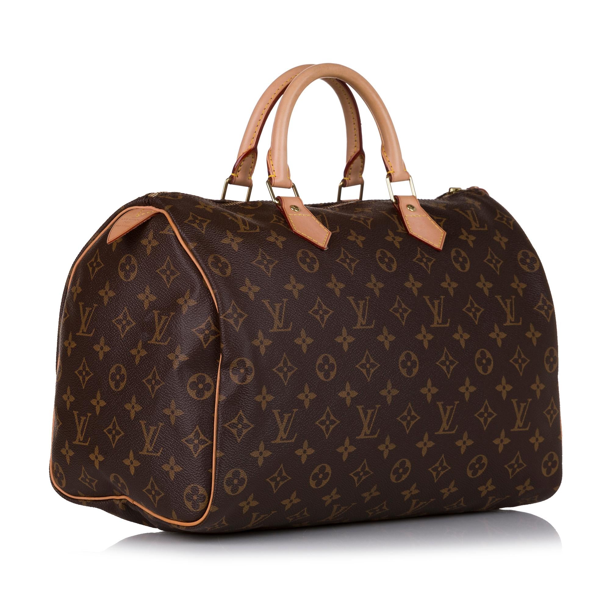 Louis Vuitton Monogram Speedy 35 (SHG-36547)
