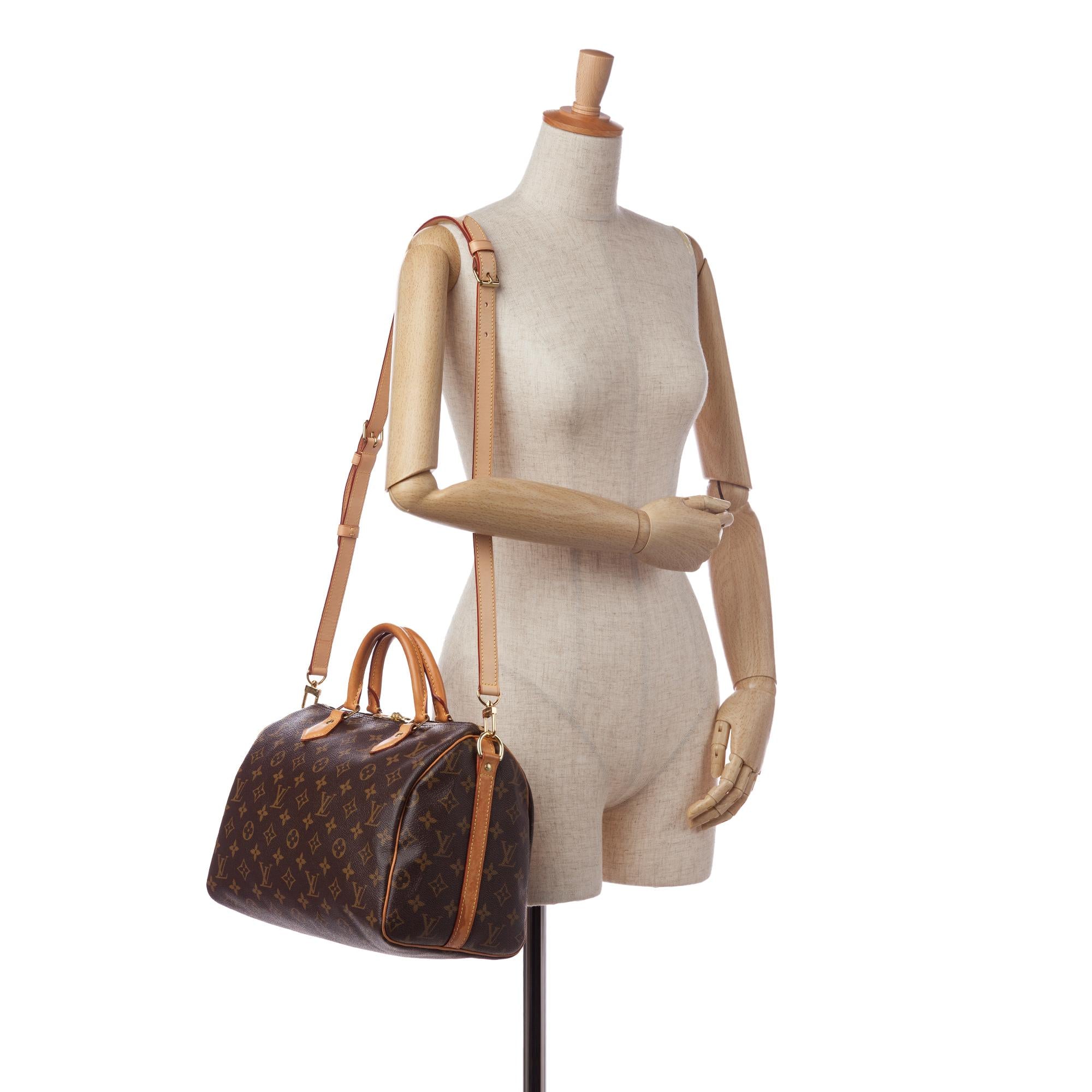 Louis Vuitton Monogram Speedy Bandouliere 30 (SHG-35821)