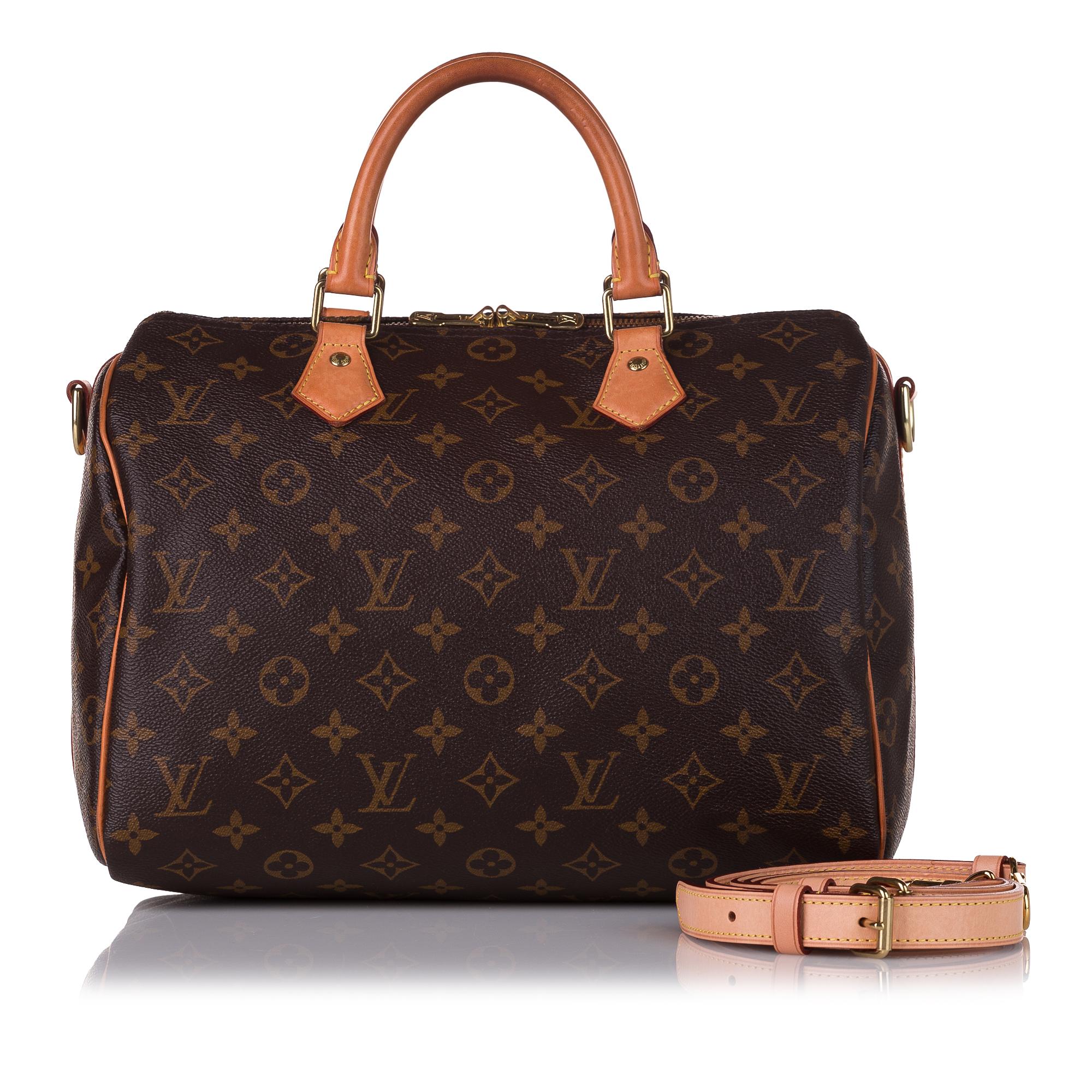 Louis Vuitton Monogram Speedy Bandouliere 30 (SHG-35821)